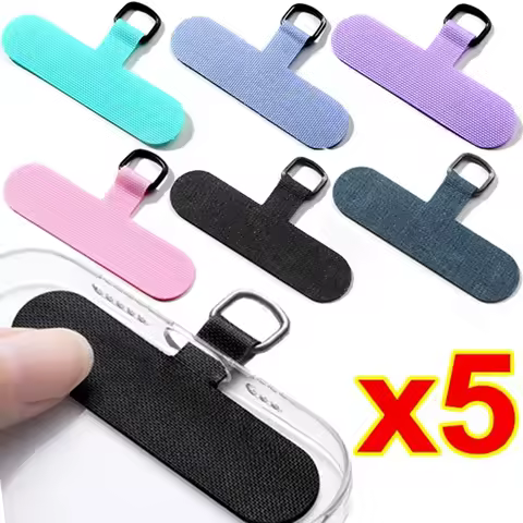 5-1Pcs Phone Anti-lost Lanyard Card Replacement Hanging Cord Strap Patch Tether Pads for Iphone 15 1