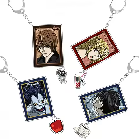 6CM Charm Anime Death Note Acrylic Keychain Model Cosplay Characters Ornament Accessories Goods Coll