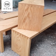 U-Shaped Storage Partition Solid Wood New Product Log Flower Rack Storage Rack Oak Wall-Mounted Book