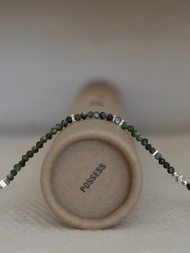 Zhu.handcrafted__森息__純銀/綠龍晶