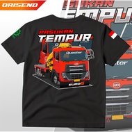 UD Quester Euro 5 COMBAT TROOPS Distro T-Shirt | Cool Heavy Duty Crane Truck Shirt | Cotton Combed 2