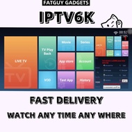 [READY STOCK] IPTV6K IPTV8K 1/3/6 BULAN VVIP ANDROID SUBSCRIPTION