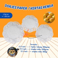 Paper Doilies Cake Jar Liner 3.5" 4.5" 5.5" Contents 100 Sheets l Doilies Paper l Doyleys Paper 3.5 