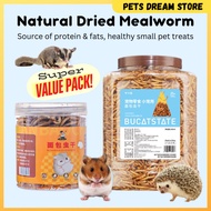 Dried Mealworm Protein food Mealworm Non-GMO Treats Hedgehog Sugar Glider Hamster Snack Bird Hedgeho