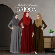 Jubah Stylish Ankara Abaya Top Plated Dress Baloon Design - Ankara