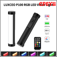 CFGYU LUXCEO หลอดไฟเติมเซลฟี่ LED P100RGB ไฟสตูดิโอภาพถ่ายสำหรับการถ่ายภาพวิดีโอ YouTube TikTok Vs L