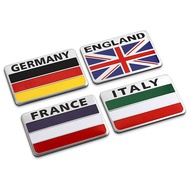 Car Flag Car Sticker UK France Germany Italy Flag Car Modified Metal Body Sticker Beautiful and wate
