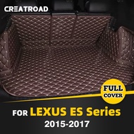 Auto Full Coverage Trunk Mat For LEXUS ES Series Hybrid 2015-2017 16 Car Boot Cover Pad Cargo Interior Protector Accessories
