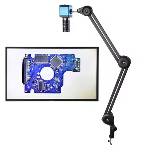 1080P HDMI USB 10X Long Focus Zoom Video Microscope Camera For Painting Teaching Meeting pianing Liv