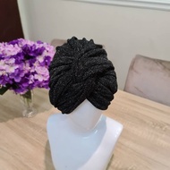 Instant Glitter Turban Model Simpul