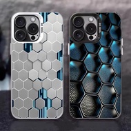 Fashion Honeycomb Building Block IMD Phone Case For Redmi K50 K60 K70 Ultra Note 12 Turbo 3 Redmi No