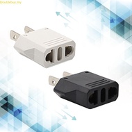 Doublebuy US to EU Plug Adapter Standard US to EU Euro 2pin Round Male to Female Converter