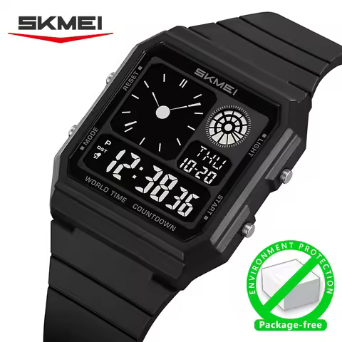 SKMEI Daylight Saving Time Digital Sport Electronic Watch For Men Women Student Waterproof Outdoor C
