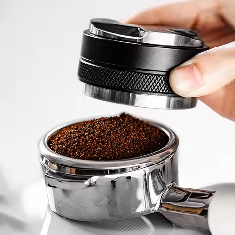 OANKR Coffee Distributor And Espresso Tamper 51mm 53mm 58mm Dual Head Leveler Compatible with Brevil