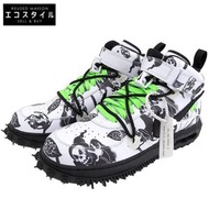 近全新 Nike Air Force 1 Mid SPLTHR 男鞋，白色和黑色，尺寸 28cm，DR0500-102，尺寸 10（美國）