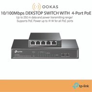 TP-LINK 10/100Mbps Port With 4-Port PoE Desktop Switch TL-SF1005LP/TL-SF1008LP