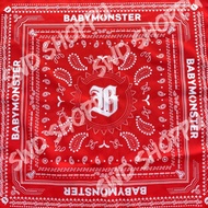SCARF Baby Monster Red Baby Scarf Satin