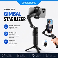 GADGURU 3-Axis Smartphone Gimbal Stabilizer Selfie Tripod Anti Shake Handheld Video AI Tracking