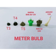 T3 T4 T5  BX8.5d 12V BX8.5d 24V A9243V  Meter Bulb 12V / Meter Bulb 24V
