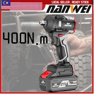 NANWEI 398TV HEAVY DUTY 21V Impact Wrench High Torque High Power Cordless Drill Battery Screwdriver