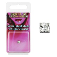 Earring Mouth Ear Nose Magnetic Real Silver Crystal