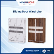 Mewah Home_Funiture_MP118_4FT Sliding Bedroom Wardrobe_1825 MM Height_Ready Stock + Fast Shipment & 