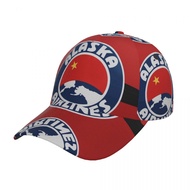 Ready Stock Alaska Airlines Logo (3) Fashion Curved Brim Baseball Cap Simple Casual Street Dance Hat