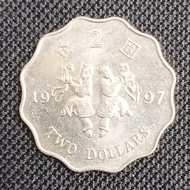 1997年 香港回歸 特別紀念版 二元硬幣 最後一枚