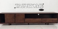 東南亞進口全實木日式簡約電視櫃 200x40x40cm