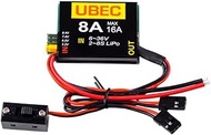 SoloGood 2S-8S Lipo 6-36V UBEC-8A BEC 5.2V/6.0V/7.4V/8.4V Servo Independent Power Supply Suitable fo