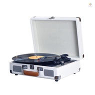 Vintage Vinyl Record Player BT Phonograph USB Recording 33/45/78RPM Support for 7/10/12inch Vinyl Re