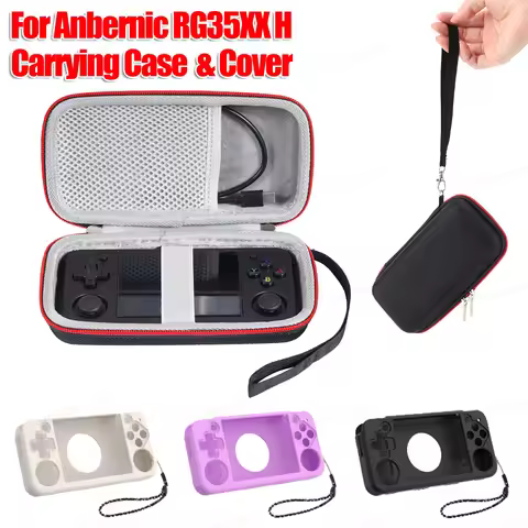 Hard Carrying Case for Anbernic RG35XX H/RG353M Shockproof Retro Game Travel Storage Bag Protective