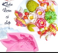 Khuôn silicon cá chép 10 cm dùng làm bánh trôi nhận xôi đổ rau câu trung thu và các loại bánh khác