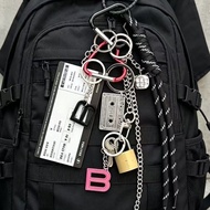 Style Bag Pendant Motorcycle Bag rodeo Chain Decorative Keychain Pendant Mobile Phone Lanyard Fashio