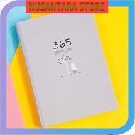 NUSANTARA STORE - DingDongTu Diary Book 365 Days Hardcover Agenda Planner Book - DDT-4083