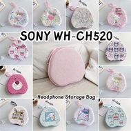 【Original boutique】For SONY WH-CH520 Headphone Hard Case Trendy Cartoon Series Headset Earpads EVA C