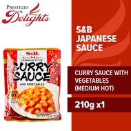 S&amp;B Japanese Curry Sauce With Vegetables - Medium Hot 210g