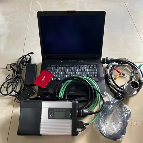 WIFI Mb Star Sd Connect c5 Ssd Software Full Laptop 4g CF52 Ready to Use Diagnosis 12v 24v High Qual