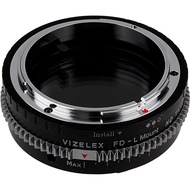 FOTODIOX ND Throttle Adapter - Canon FD & FL 35mm SLR Lenses to L-Mount Alliance Cameras w/ 2-8 Stop