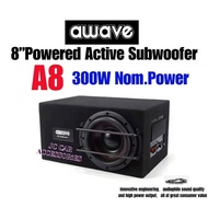 Awave 8 Inch Powered Active Subwoofer A8 300W Nom Power