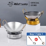 Watsuno 316 stainless steel honeycomb frying pan, honeycomb non-stick pan (22-26-30-32-36-40CM)