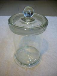 中藥罐(2)~玻璃罐~氣泡玻璃~含蓋最高約24.5CM~懷舊.擺飾.道具