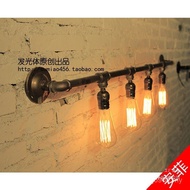 Fengyi Iron Wall Lamp Country Industrial Water Pipe Restaurant loft Aisle Edison Retro Decoration Ba