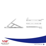 300VS - NIKEE-304(201)-Side Hung 4Bar Stay 19RDG - 8" x 2.0mm / 12" x 2.0mm
