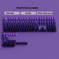 135 Phím Anh Đào Profile RGB Backlit Keycaps Gradient Tím Double Shot PBT Cho Cherry MX Switch Bàn P