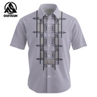 [Oufisun] 2025 Barong Tagalog For Men Shirts Modern Barong For Men Modern Filipiniana Ethnic For Men