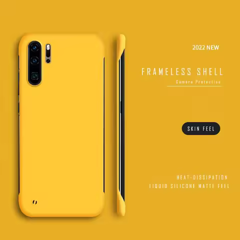 Ultra Slim PC Frameless Case For Huawei P30 Pro P20 P40 P50 P60 Lite 5G Mate 50 Pro Nova 5T 10 9 Pro