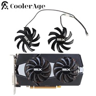 New 85MM 4Pin Two Ball Bearing Cooling Fan Replace For Sapphire R9 270/280/280X/285/HD7850/7870/7950