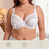 Softrhyme Plus Size Full Coverage Underwire Unlined Bra with Side Support 38C-48C 38D-48D-2501
