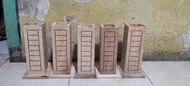 VAS KAYU BUNGA TINGGI 20CM / POT MINIMALIS / VAS MINIMALIS / POT BUNGA RUANGAN / POT AESTHETIC